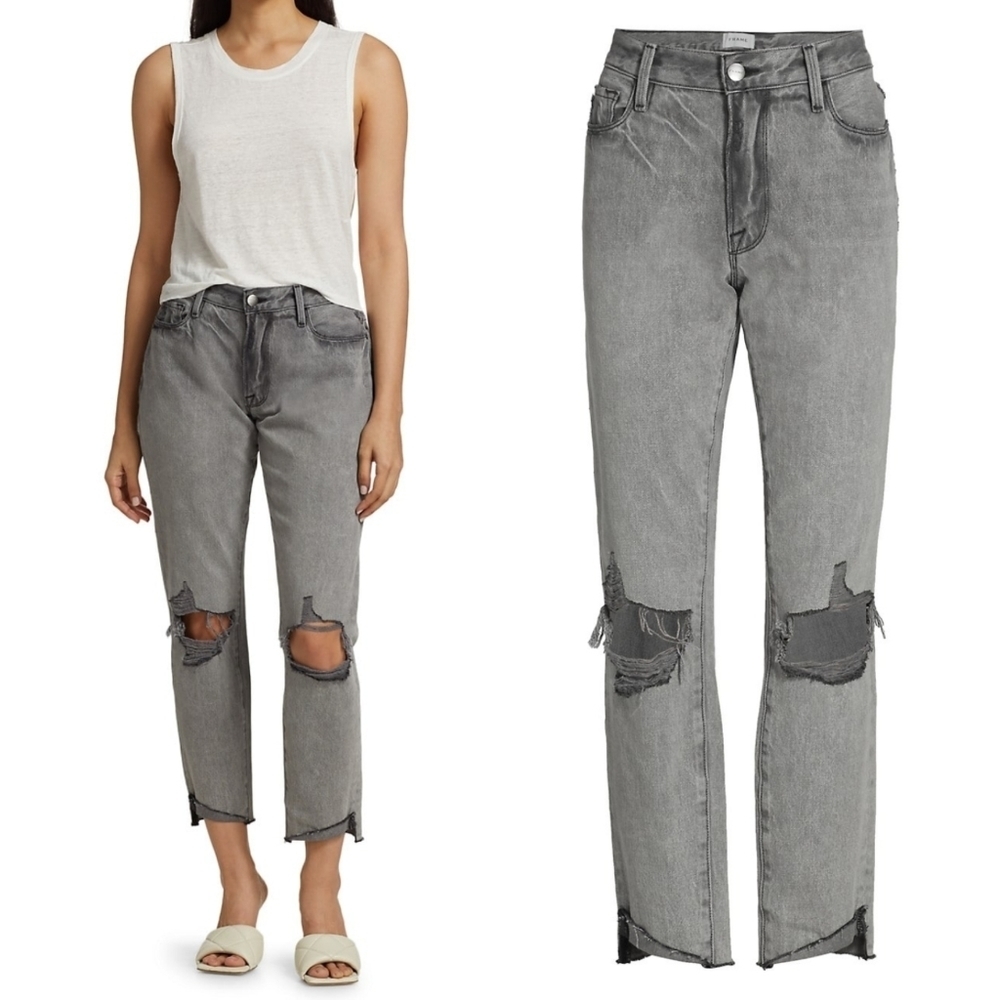 Frame Garcon Cropped Jeans - Picture 1 of 9